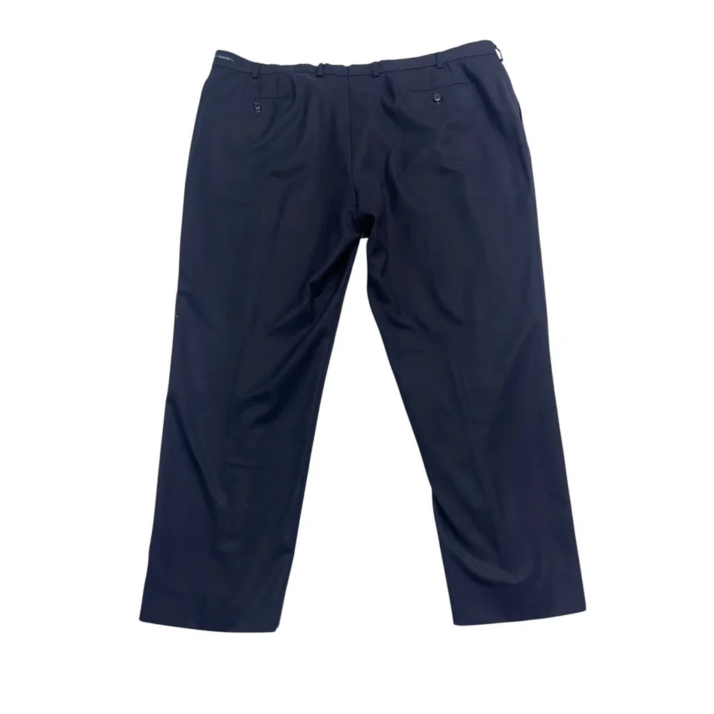 Joseph Feiss 48x30 Navy Blue Dress Suit Pants Trousers Classic Fit Flat Front